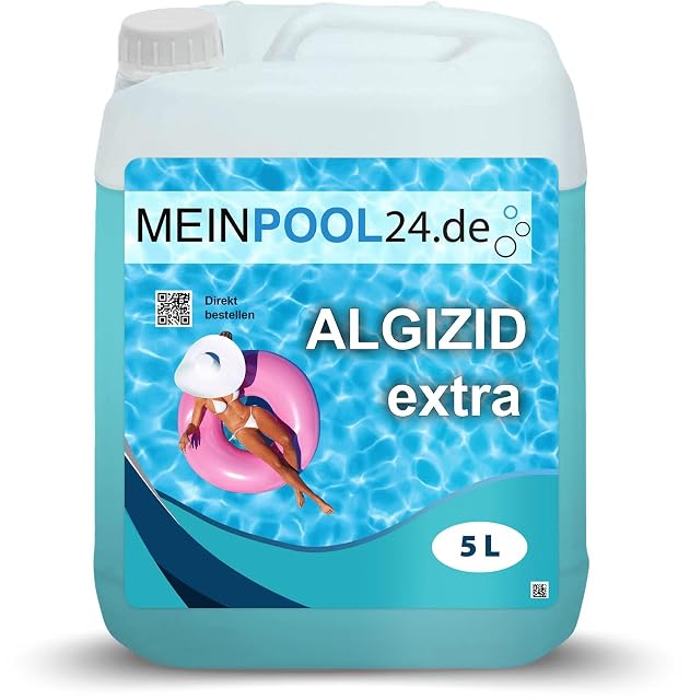 Meinpool24.de flüssiges Algizid im Fünf-Liter-Kanister für die Beckenpflege