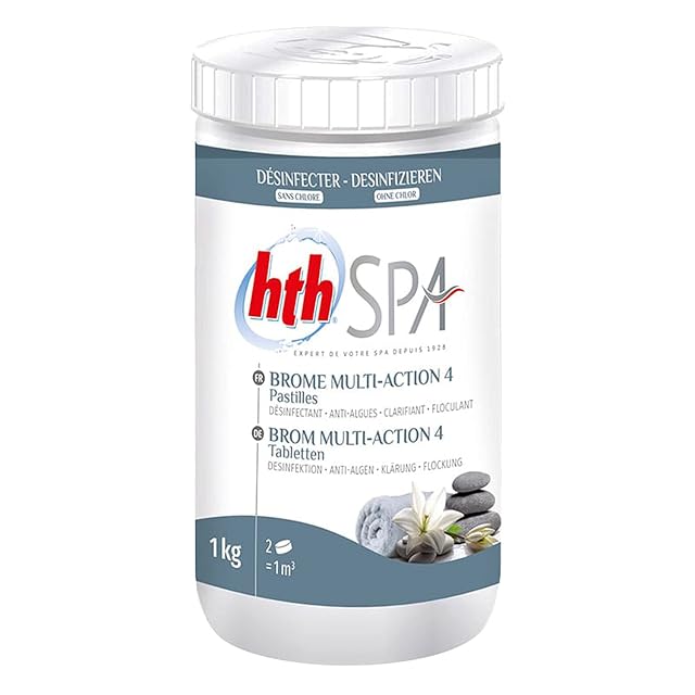 hth SPA Multi-Action 4 Bromtabletten zu zwanzig Gramm im Ein-Kilogramm-Gebinde