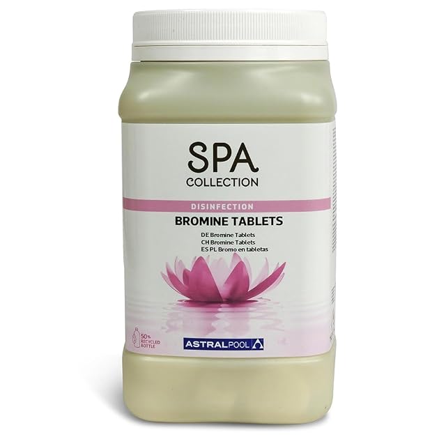 Astral Pool SPA Collection Bromtabletten, fünfzig Tabletten zu zwanzig Gramm im Ein-Kilogramm-Gebinde