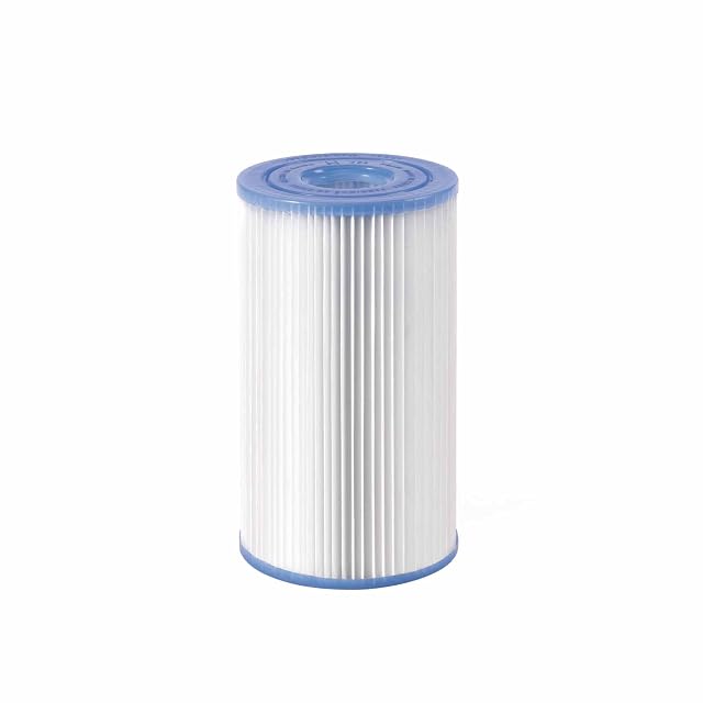 Zwei Intex Pure Spa S2 Filterkartuschen aus weißer plissierter Dacron-Faser