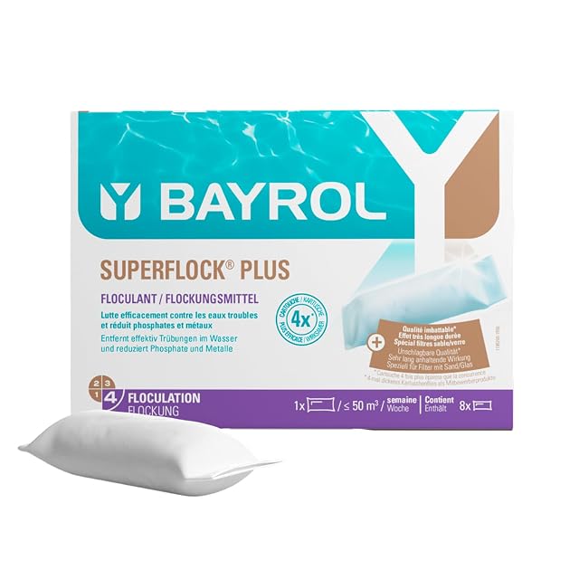 Bayrol Superflock Plus Flockmittelkartuschen im Ein-Kilogramm-Gebinde für Sandfilter