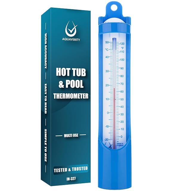 AQUAVERITY Wasserthermometer zum Eintauchen für Becken, Spas und Kaltwasserschwimmen