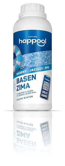 Ein-Liter-Flasche happool Calcid Winter flüssiges Überwinterungsmittel für Becken